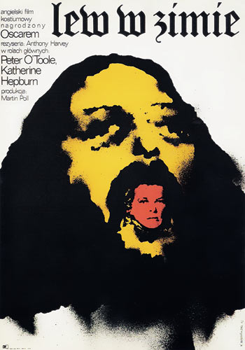 Lew w zimie, plakat filmowy, 1972
