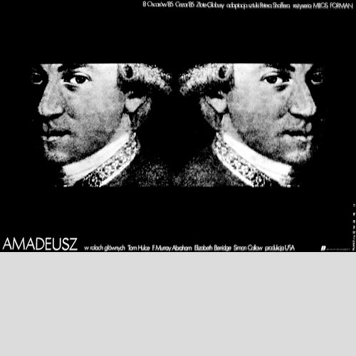 Amadeusz, plakat filmowy, 1984
