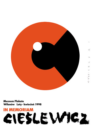 Cieślewicz in Memoriam, plakat wystawowy, 1998