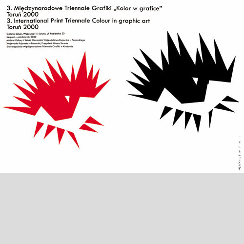 Międzynarodowe Triennale Grafiki „Kolor w grafice”, plakat wystawowy, 2000