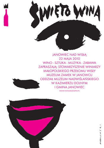 Festiwal wina, plakat reklamowy, 2010
